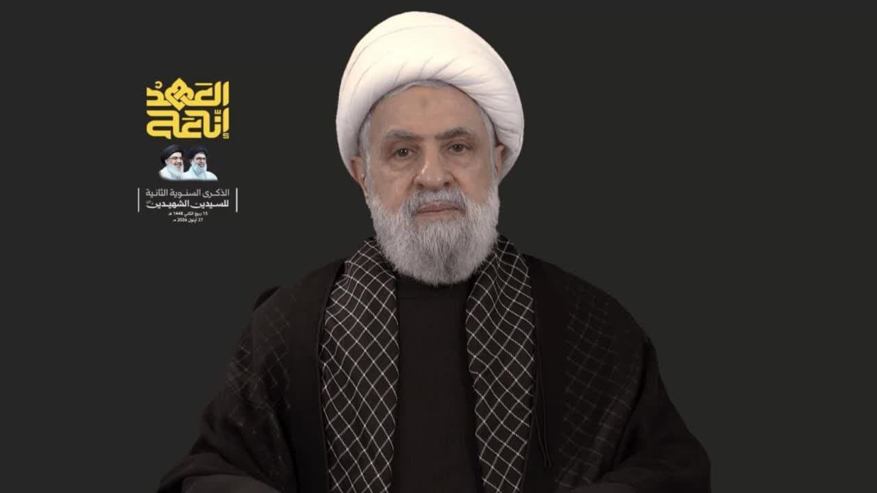 تقدیر دبیرکل حزب الله جناب شیخ نعیم قاسم از حوزه علمیه قم در پی اعزام هیأت حوزوی به لبنان