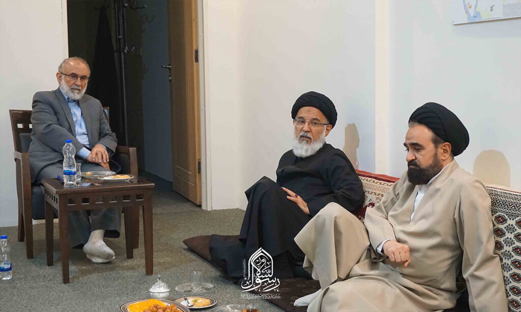 آیت‌الله سید محمدمهدی میرباقری و جناب دکتر سید محسن میرباقری | نشست علمی مرکز رسول السلام با موضوع « بایسته‌های مدل تعامل جمهوری اسلامی در جهان اسلام »