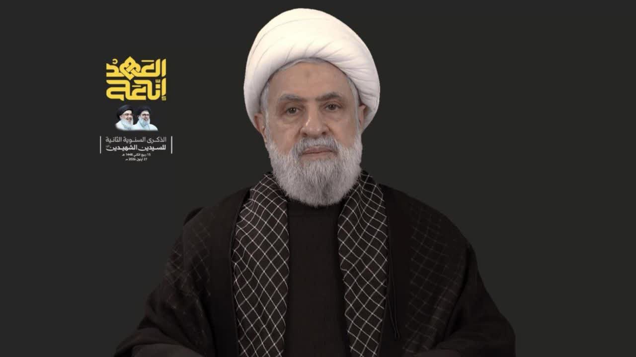 تقدیر دبیرکل حزب الله جناب شیخ نعیم قاسم از حوزه علمیه قم در پی اعزام هیأت حوزوی به لبنان